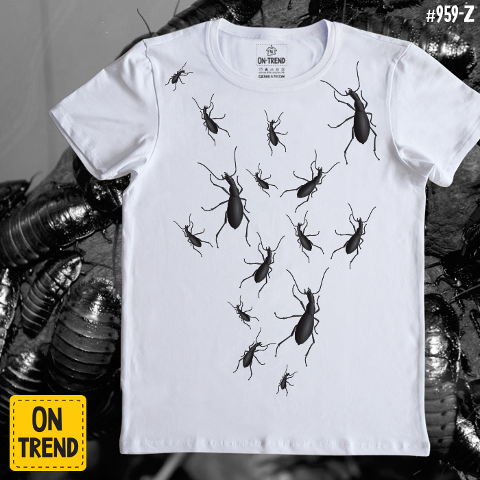 картинка Мужская футболка "Полчище жуков" от магазина  ON-TREND