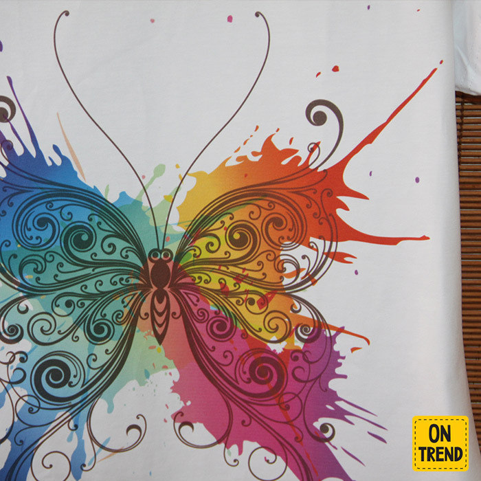 картинка Женская футболка "Бабочка в Красках" от магазина  ON-TREND