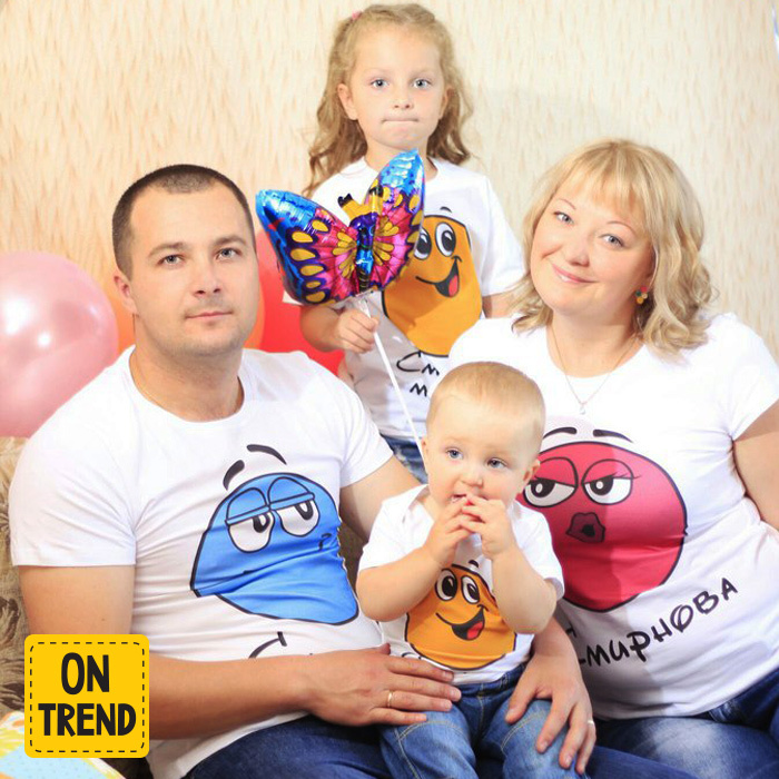картинка Семейные футболки с фамилией "Шары" от магазина  ON-TREND