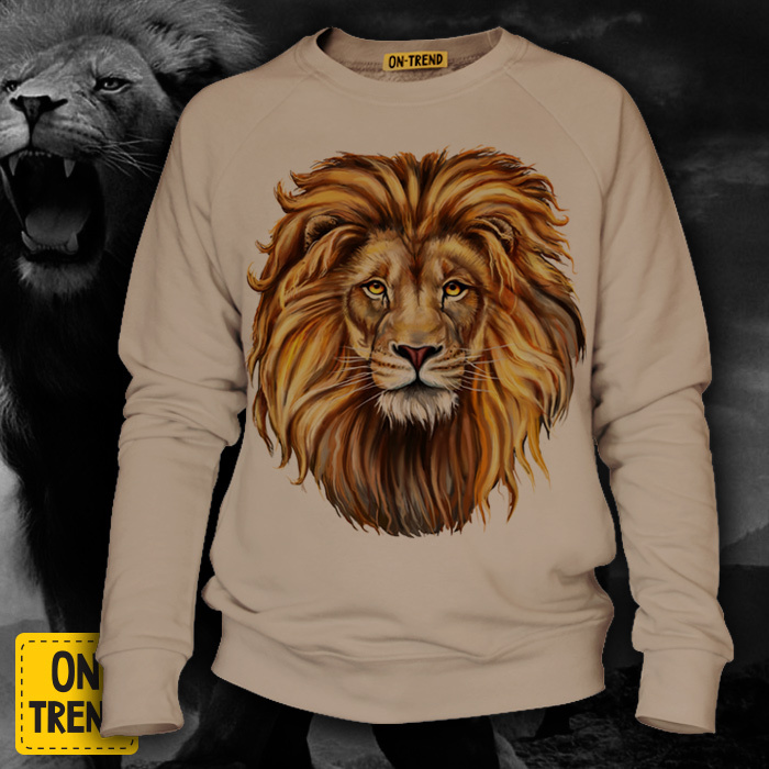 картинка Мужская толстовка "Истинный лев" от магазина  ON-TREND