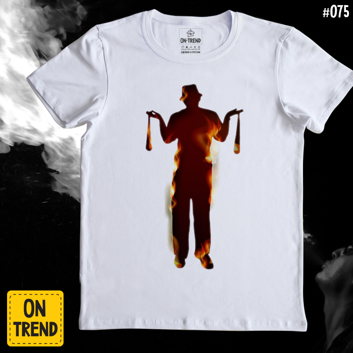 картинка Мужская футболка "Человек-огонь" от магазина  ON-TREND