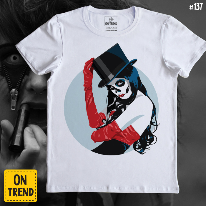 картинка Мужская футболка "Девушка Вамп" от магазина  ON-TREND