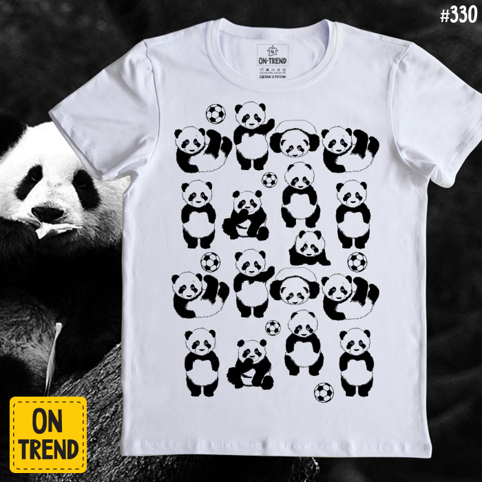 картинка Мужская футболка "Панды" от магазина  ON-TREND