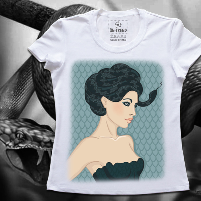 картинка Женская футболка "Женщина-Змея" от магазина  ON-TREND