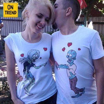 картинка Парные футболки "Зомби" от магазина  ON-TREND