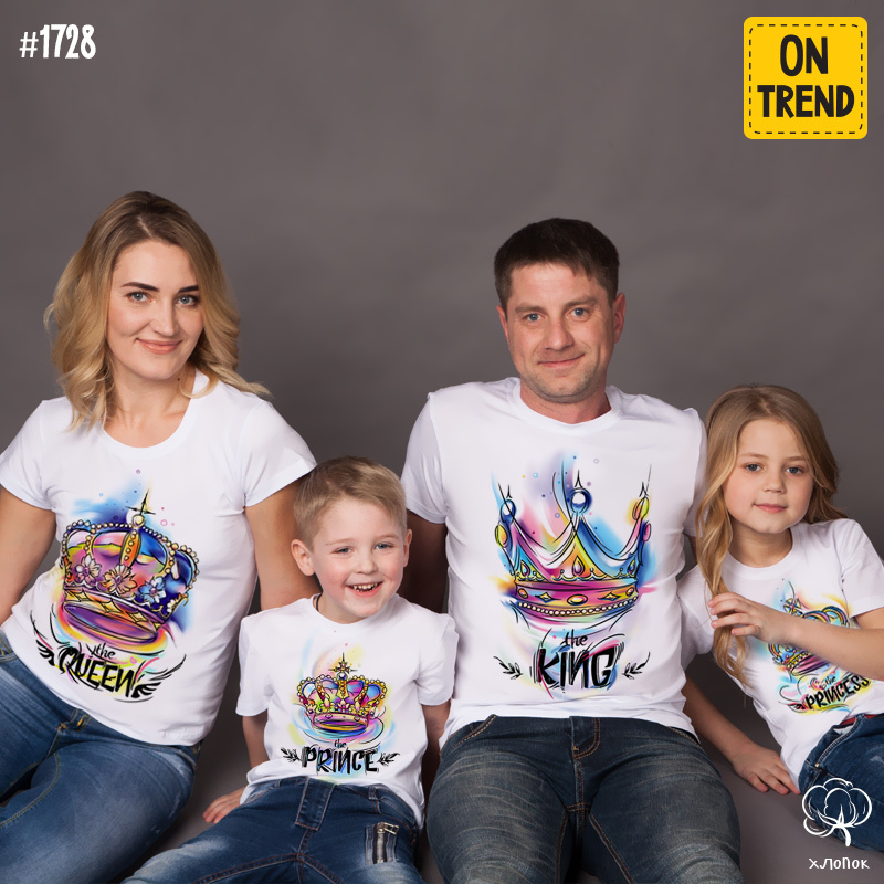 картинка Семейные футболки "Королевская семья" от магазина  ON-TREND