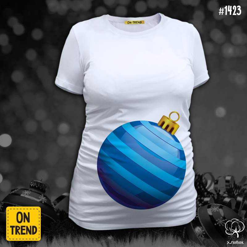 картинка "Голубой шар", футболка для беременных от магазина  ON-TREND