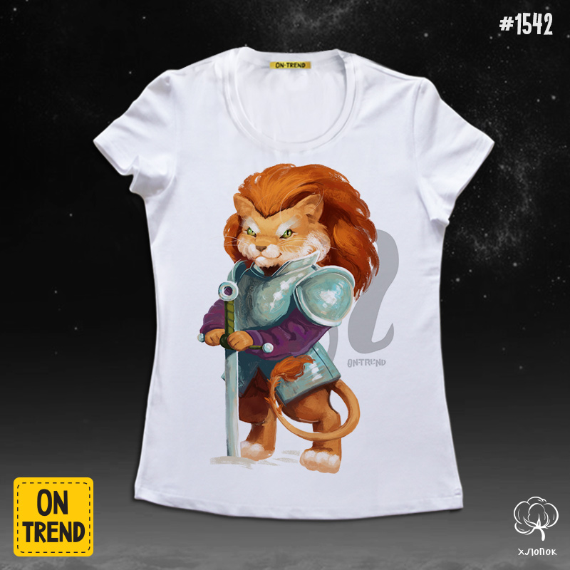 картинка Женская футболка "Лев" от магазина  ON-TREND