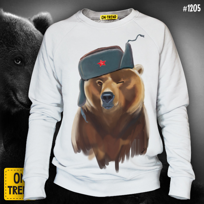 картинка Мужской свитшот "Бурый медведь" от магазина  ON-TREND