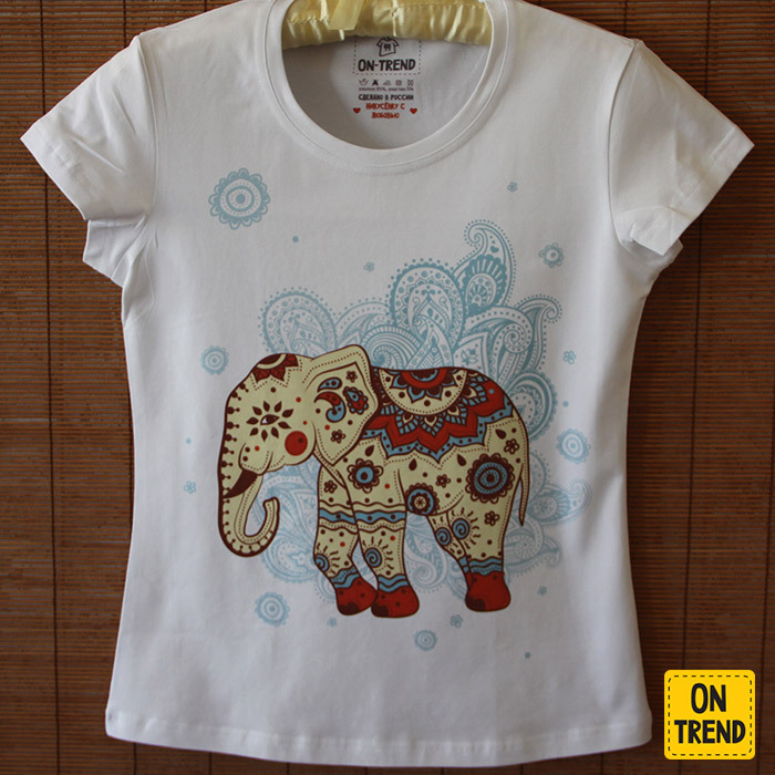 картинка Женская футболка "Инди-Слон" от магазина  ON-TREND