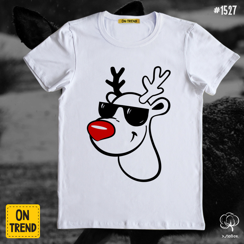 картинка Мужская футболка "Модный олень" от магазина  ON-TREND