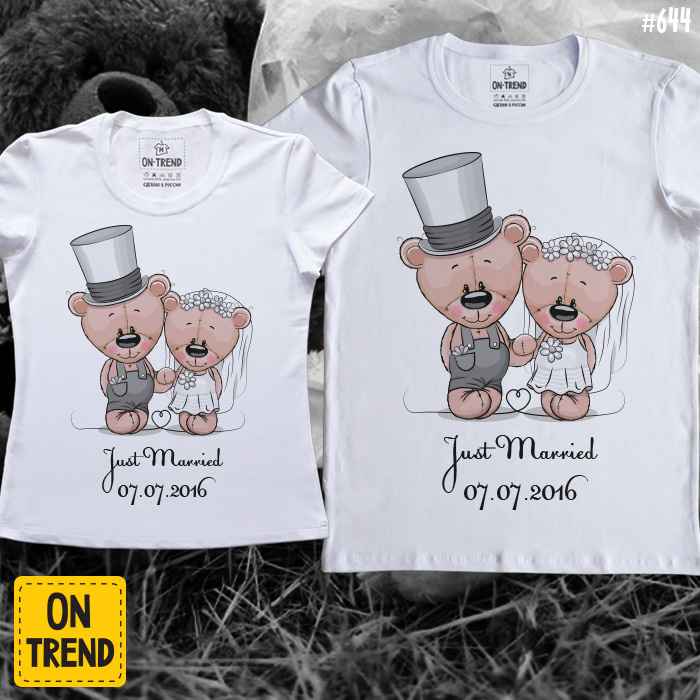 картинка Свадебные футболки "Медвежья семья" от магазина  ON-TREND