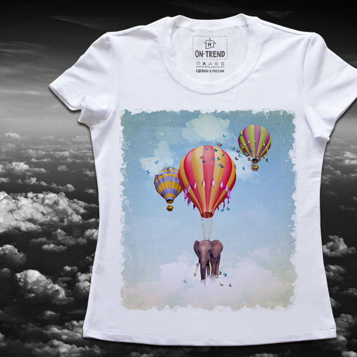картинка Женская футболка "На Воздушном Шаре" от магазина  ON-TREND