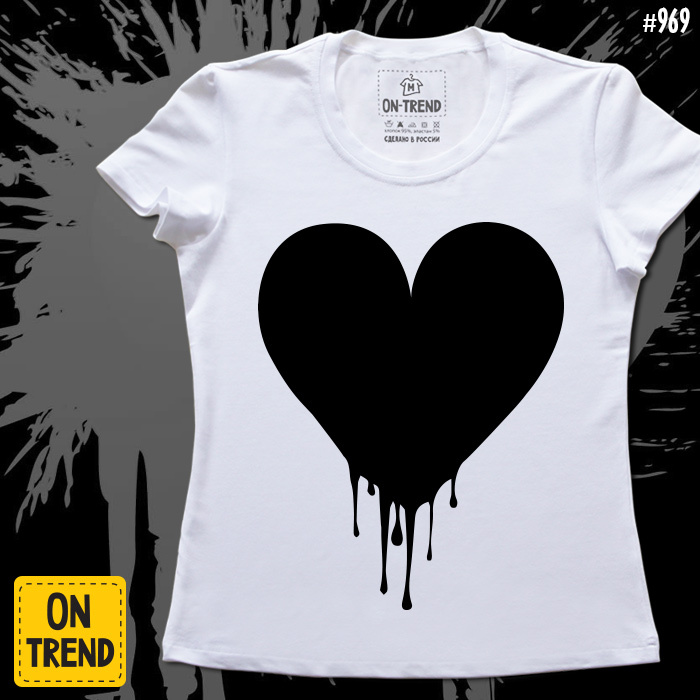картинка Женская футболка "Сердце" от магазина  ON-TREND