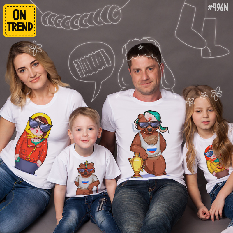 картинка Семейные футболки "Русская семья" от магазина  ON-TREND
