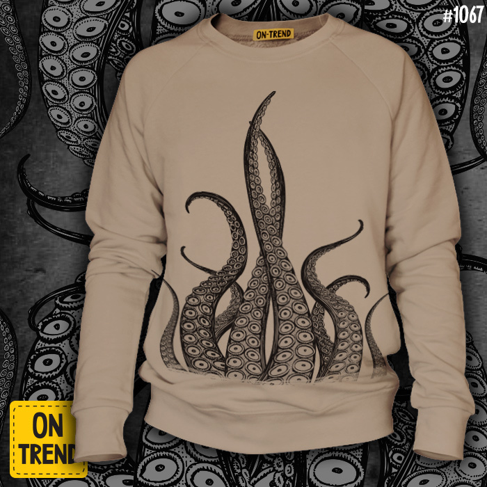 картинка Мужская толстовка "Щупальца осьминога" от магазина  ON-TREND