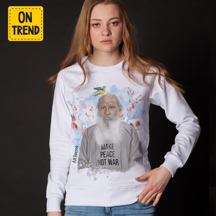 картинка Женская толстовка "Толстой в тренде" от магазина  ON-TREND