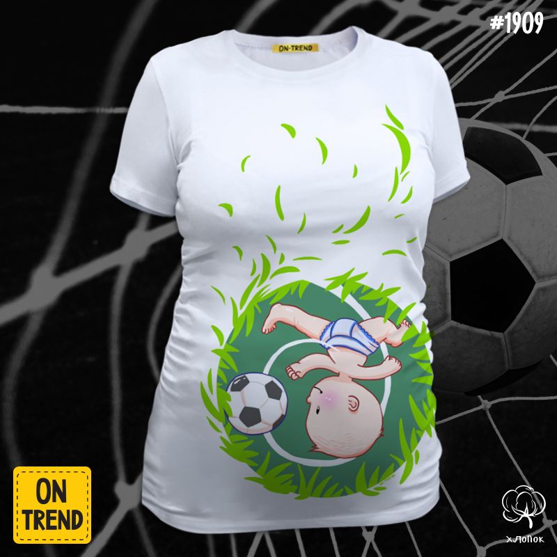 картинка "Футболист", футболка для беременных от магазина  ON-TREND