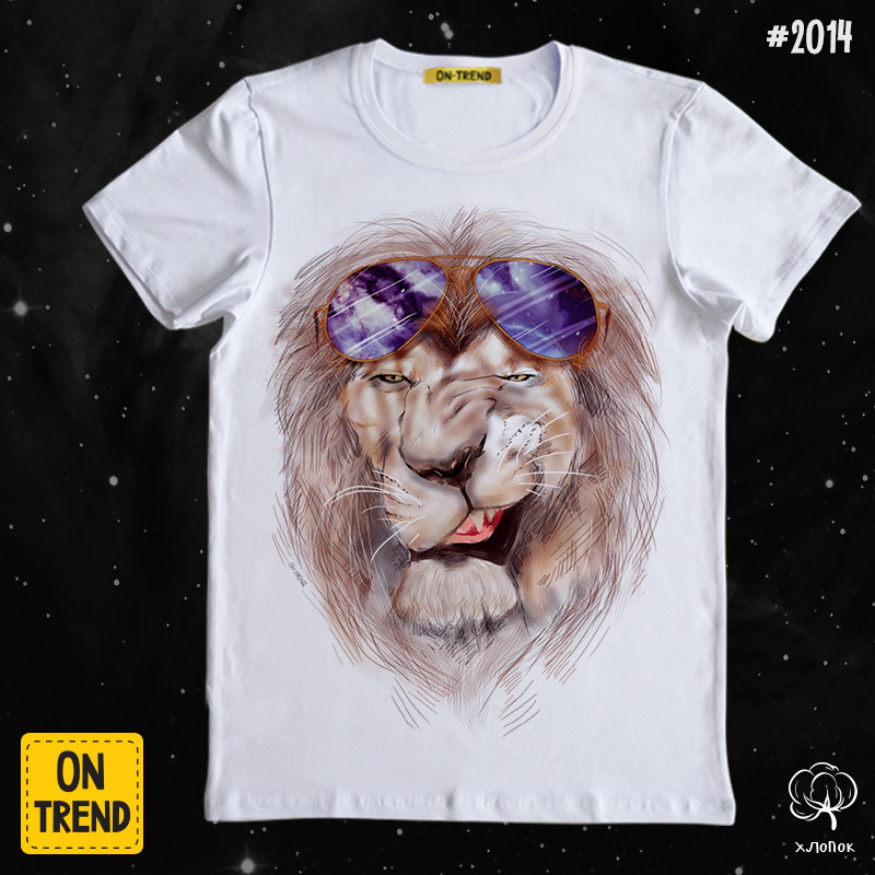 картинка Мужская футболка "Королевский лев" от магазина  ON-TREND