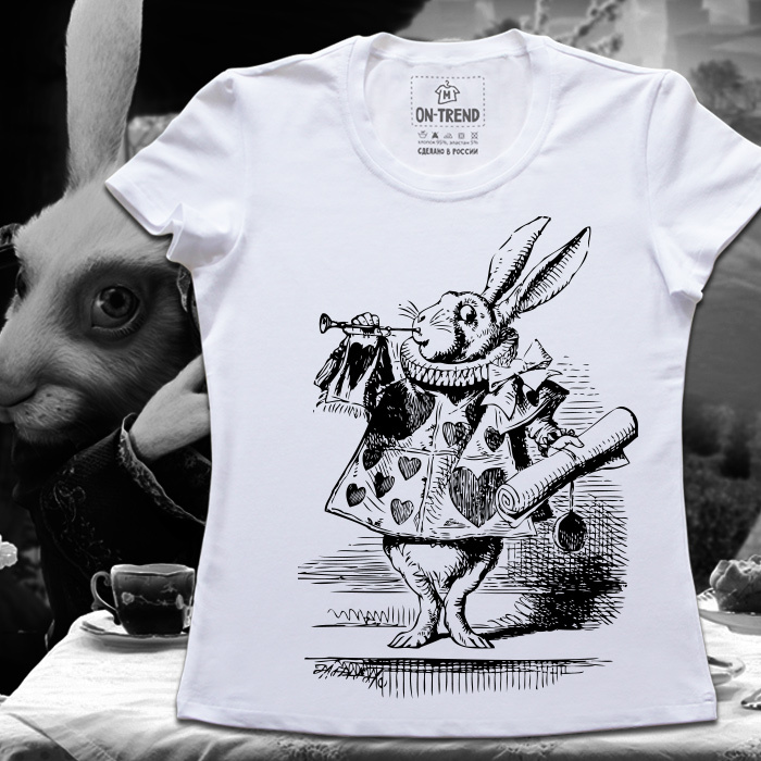 картинка Женская футболка "Мартовский Заяц" от магазина  ON-TREND