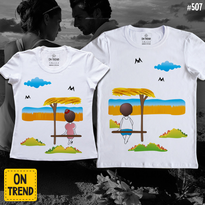 картинка Парные футболки "Пляж" от магазина  ON-TREND