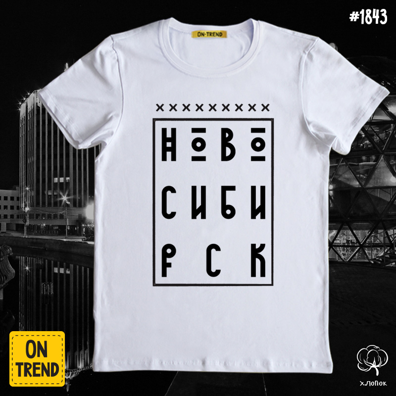 картинка Мужская футболка "Новосибирск" от магазина  ON-TREND