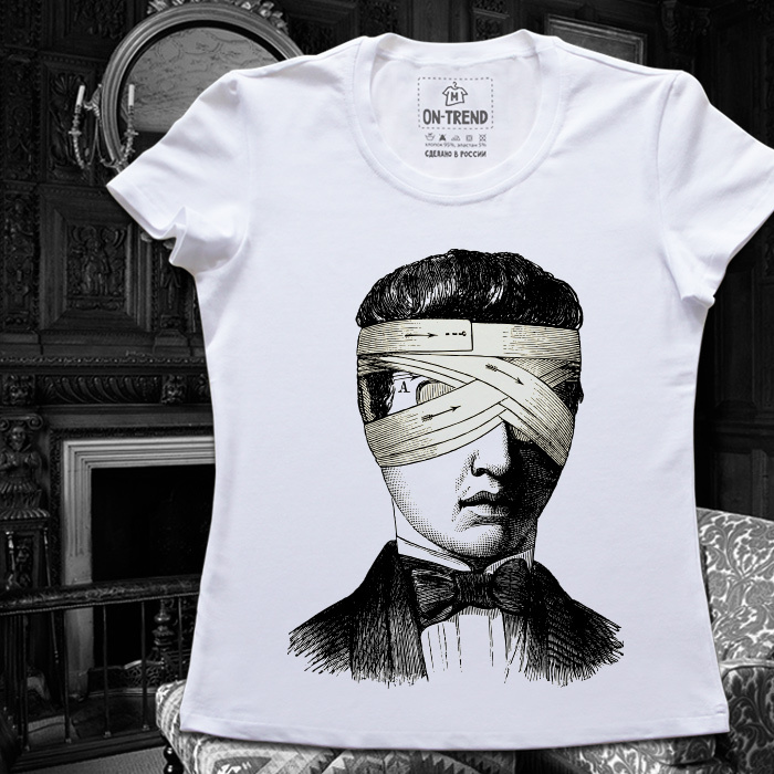 картинка Женская футболка "Ретро Слепота" от магазина  ON-TREND