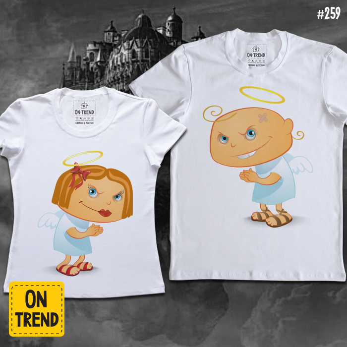 картинка Парные футболки "Анти Ангелочки" от магазина  ON-TREND