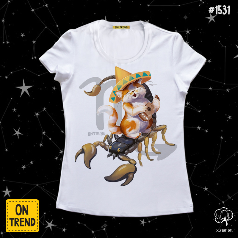 картинка Женская футболка "Скорпион" от магазина  ON-TREND