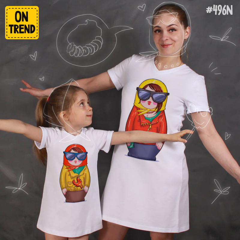 картинка Летние платья для мамы и дочки "Модные матрешки" от магазина  ON-TREND