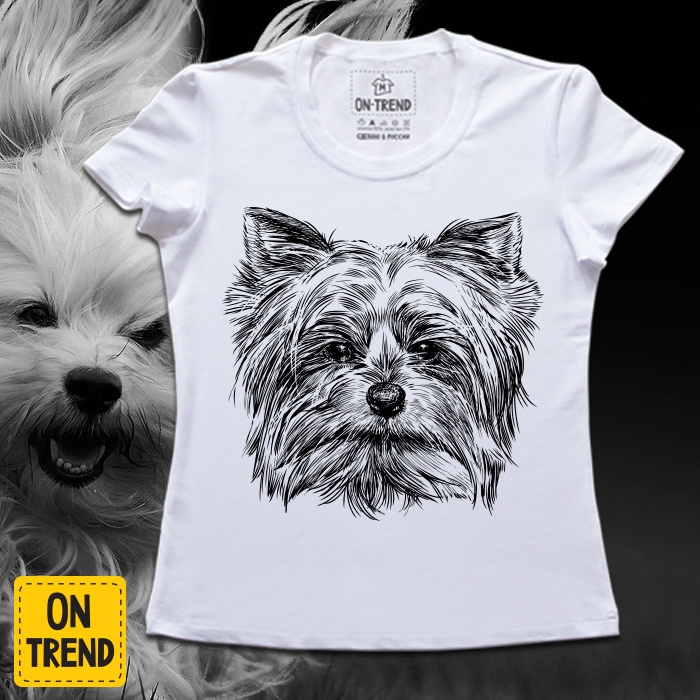 картинка Женская футболка "Пёсик" от магазина  ON-TREND