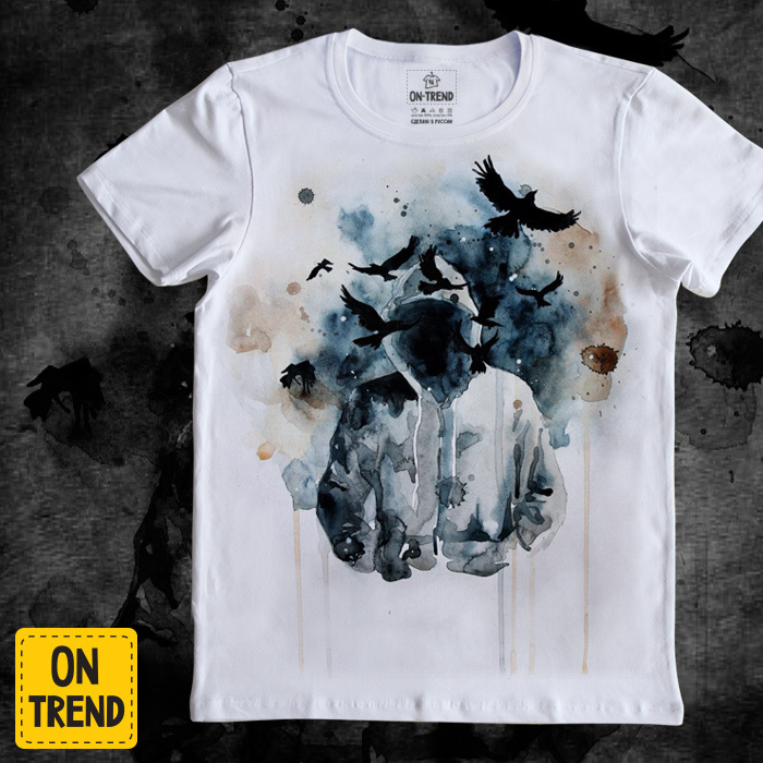 картинка Мужская футболка "Вороны" от магазина  ON-TREND