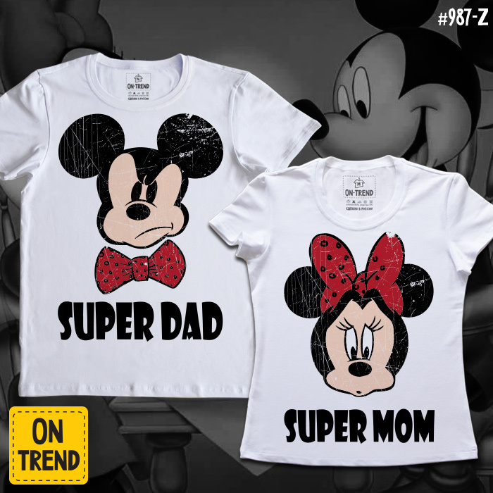 картинка Парные футболки "Супер Родители" от магазина  ON-TREND