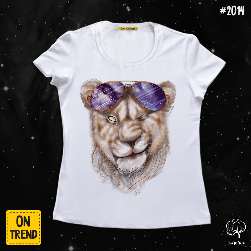 картинка Женская футболка "Королевская львица" от магазина  ON-TREND