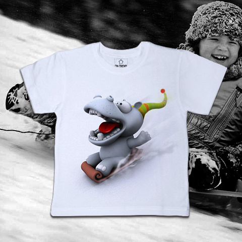 картинка Детская футболка "С Горы" магазин  ON-TREND являющийся производителем одежды из хлопка высшего качества