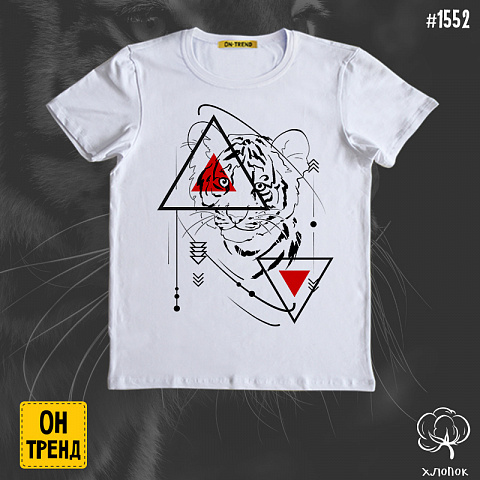 картинка Детская футболка   "Тигры Тату" магазин  ON-TREND являющийся производителем одежды из хлопка высшего качества