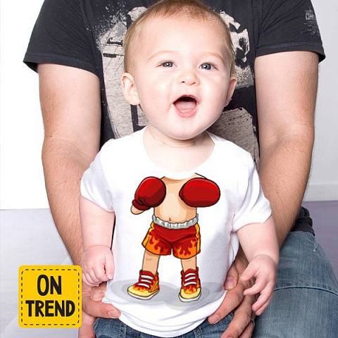 картинка Детская футболка "Боксер" магазин  ON-TREND являющийся производителем одежды из хлопка высшего качества