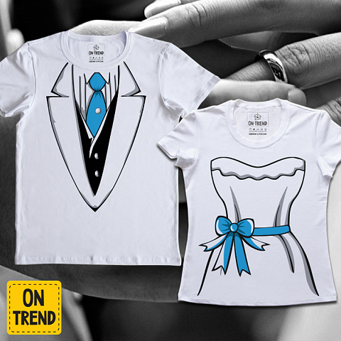 картинка Свадебные футболки "Дресс Код" магазин  ON-TREND являющийся производителем одежды из хлопка высшего качества